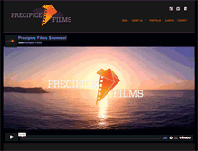 Tablet Screenshot of precipicefilms.com